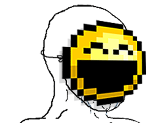 Sticker rage gif larme pls fake pleure masque rire rure rore par 010001100100111