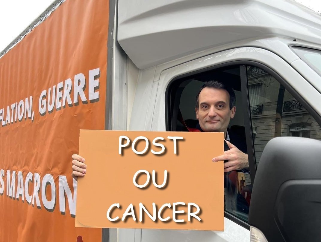 Sticker philippot camion post cancer pancarte par James_May