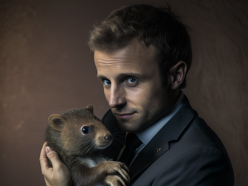 emmanuel macron castor gauche gauchiste soumis lfi