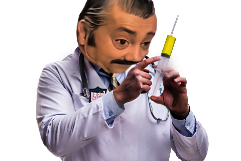 medecin docteur risitas piqure vax vaccin dose not ready