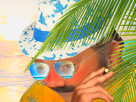 plage-palmier-mer-ocean-lunette-chemise-ete-soleil-bronzage-tranquille-cocktail-cacher-vacance-clubmed-kohlanta