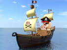 cochon-dinde-piggy-rongeur-pirate-piggyrate-navire-bateau-galion-voile-groin-gouvernail-mer-ocean-naviguer