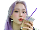 alice-kpop-coreenne-drink-boit-boisson-paille-chaejeong