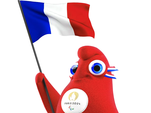 Sticker de LeBebeQuiVomit sur jo jeux olympiques paris 2024 sport france  olympique mascotte phryge phryges sourire drapeau