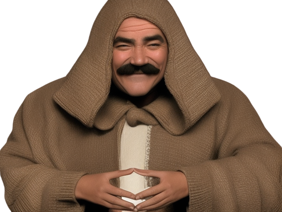 risitas hd imite empereur palpatine capuche sourire narquois complot mains