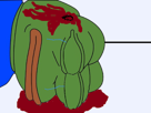 grenouille-mort-pepe-the-frog-vert-suicide-sang-gore