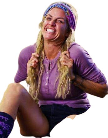 carolyn survivor blonde excite contente cheveux