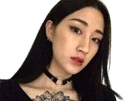 kim-nawoo-asiatique-tatouage-croix-modele-photo-coreenne-regard-piercing