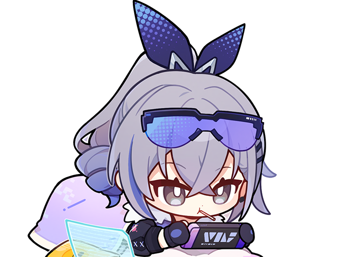 silverwolf silver wolf honkai star rail glande joue