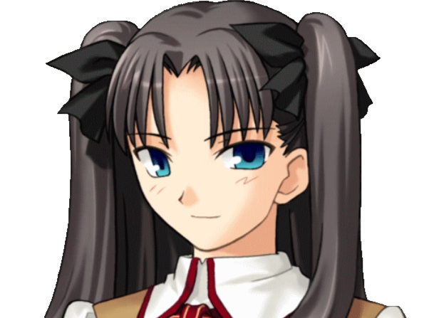 rin tohsaka fate stay night sourire