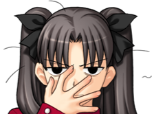 fate stay night tohsaka rin fatiguee