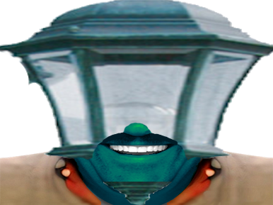 lampadaire risitas sourire poteau poteaued