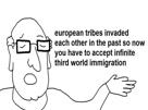 gaucho-gauchiste-intellectuel-lunette-immigration-argument-cuck-communiste-rouge-marxiste-migrant-tiers-monde-fronce-europe