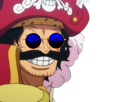 one-piece-roi-pirate-gold-gol-d-roger-sourire-troll-sournois-lunettes-bleues-redpill-selection