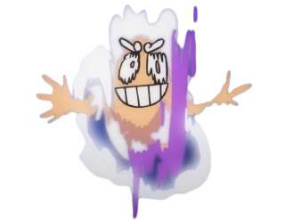 one piece monkey d luffy gear 5 toon toonpill eveil fruit blanc