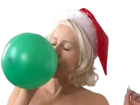 bonnet noel fille ballon vert