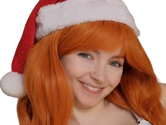 bonnet noel fille rousse cute sourire