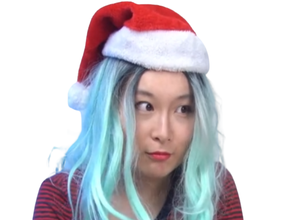 bonnet noel fille regard