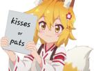 senko-anime-kikoojap-kj-pancarte-affiche-kiss-pat-bisou-calin-cute-mignon