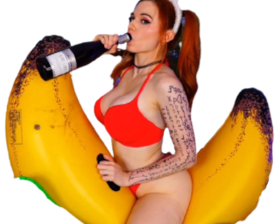 amouranth bouteille banane