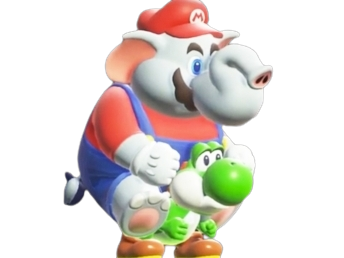 babar mario wonder yoshi babario