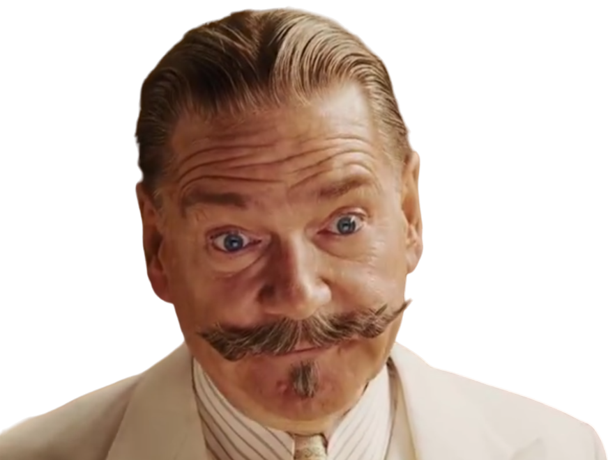 Sticker de Serval94 sur kenneth branagh hercule poirot detective surpris