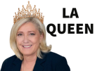 marine-le-pen-lepen-queen-reine-france-presidente-2027-rn-national-couronne-sourire-joie-belle