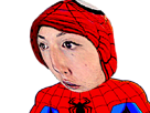 twitch-spiderman-super-hero-araignee-costume-rouge-bleu-toile-insecte-masque-comic-film-peter-parker