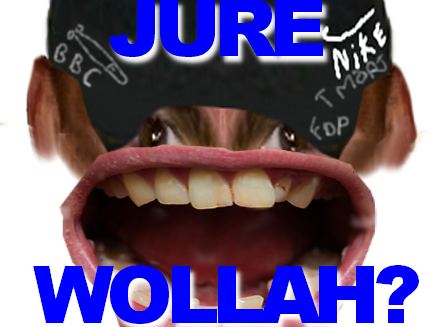 jure wallah bbc casquette nike caricature migrant bouche ouverte crie hurle sdf racaille insecurite agression