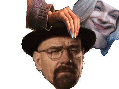 enid girl blonde heisenberg hat gif walter chapeau smile fou animation animated