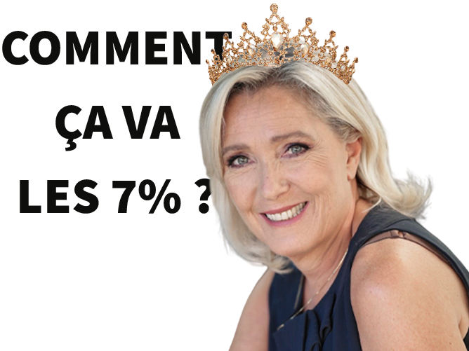 marine le pen lepen mlp queen reine france 2027 rn zemmour 7emmour reconquete politique couronne