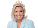marine-le-pen-lepen-mlp-queen-reine-france-presidente-2027-rn-rassemblement-national-sourire-couronne