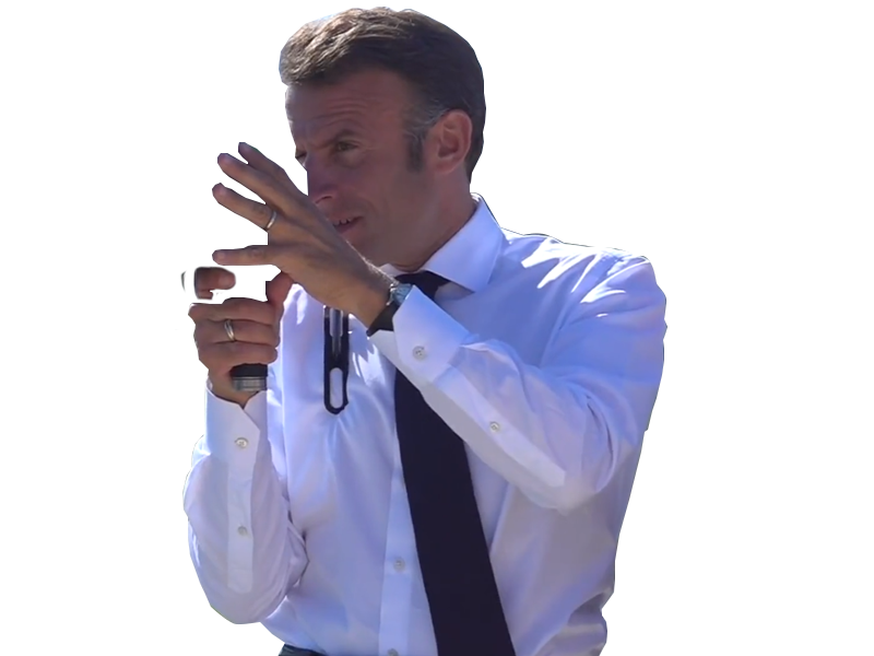 template macron radar flicage arme flingue detente sniper fusil pistolet president chemise
