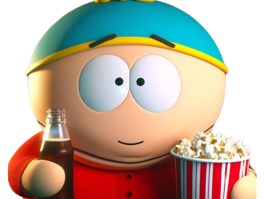 eric cartman boisson boit popcorn cinema guerre war ww3 not ready golem south park chance