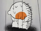 gif-anime-oruchuban-ebichu-pluie-triste-deprime-seul-hamster-rat-desco-0-tout-0tout