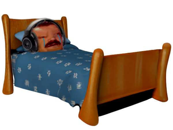 deprime lit risitas si casque seul triste gilbert depression valentin pleure musique suicide puceau froid