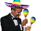 emmanuel-macron-president-maracas-gay-pride-chapeau-mexicain-moustache-latino