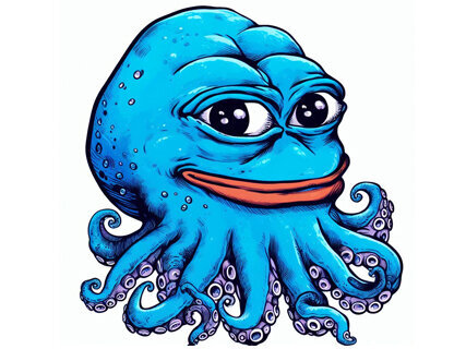 pepe frog grenouille pieuvre bleu bleue 4chan