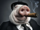 cochon-business-homme-cigare-style