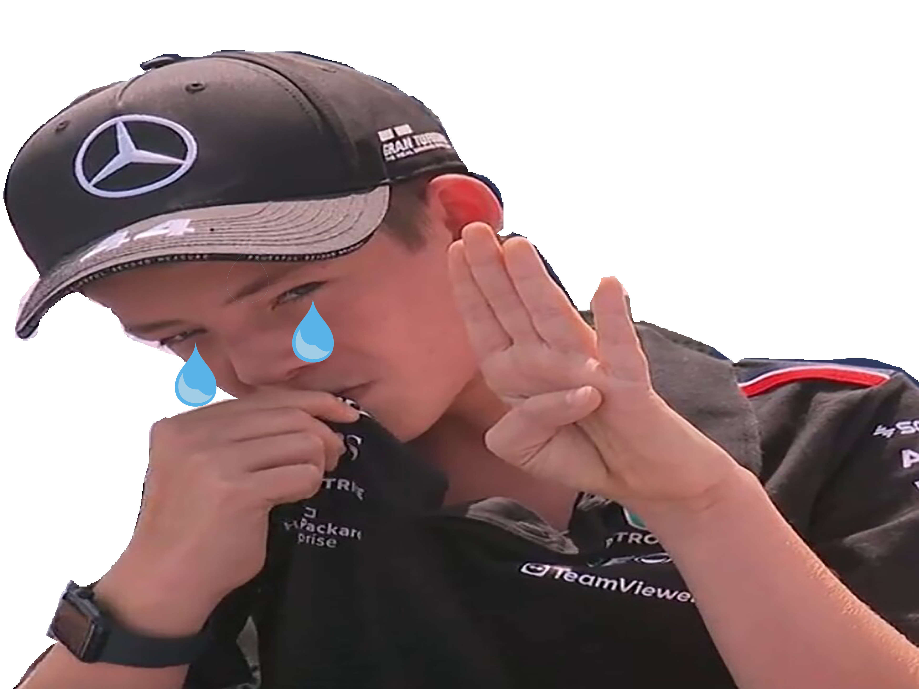 fan lewis hamilton mercedes chiale pleure h4v paz abu 2021 dhabi