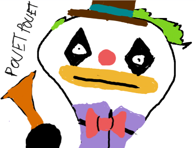 mongol debile moche clown rire