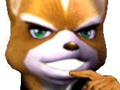 starfox fox mccloud assault smirk sourire malin hehe tiens fier smug suffisant doigt gif tinnova