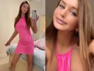 femme-meuf-fille-rose-pink-selfy-jupe-robe