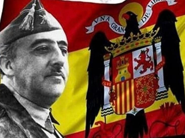 francisco franco espagne dictateur franquiste espagnol europe drapeau nationaliste general histoire