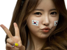 coree-sud-coreenne-asiatique-koreaboo-drapeau-flag-cute-femme-mignonne-kawai-qlc-asie-foot-football