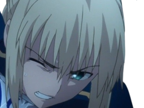 Sticker tare de dark saber auroria moupe fate stay night meilleure waifu artoria reine bretagne par Moupe258