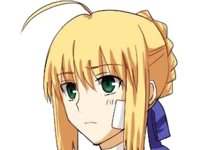 Sticker tare de dark saber auroria moupe fate stay night meilleure waifu artoria reine bretagne par Moupe258