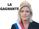 marine-le-pen-lepen-mlp-queen-reine-france-presidente-2027-rn-couronne-gagnante-elue-patriote