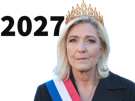 marine-le-pen-lepen-mlp-queen-reine-france-presidente-2027-rn-couronne-gagnante-elue-patriote