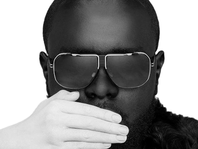 maitre gims moupe bella noir lunettes de soleil